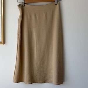 SHEIN Beige Midi Skirt